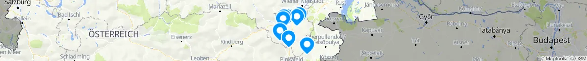 Map view for Pharmacies emergency services nearby Hollenthon (Wiener Neustadt (Land), Niederösterreich)